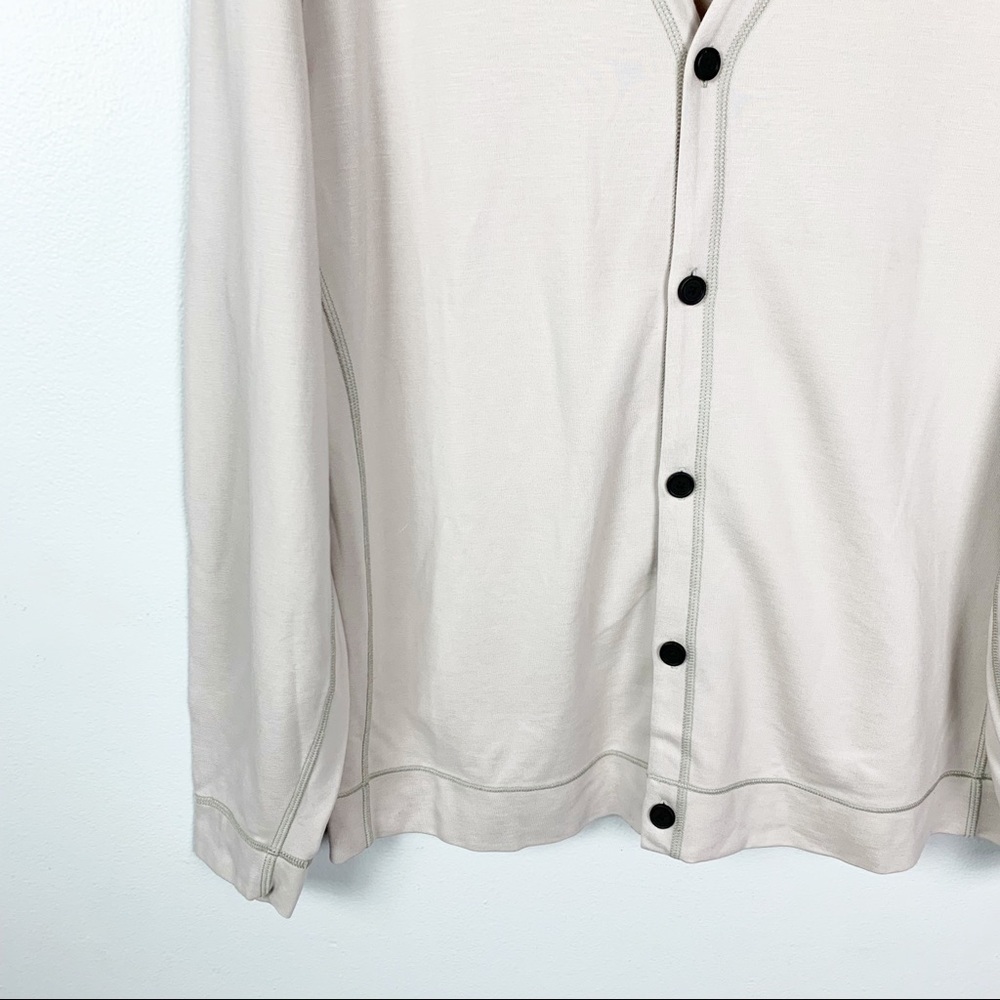KIT AND ACE Button Down V Neck Lightweight Sweater Cardigan Athleisure Knit - Picture 2 of 8